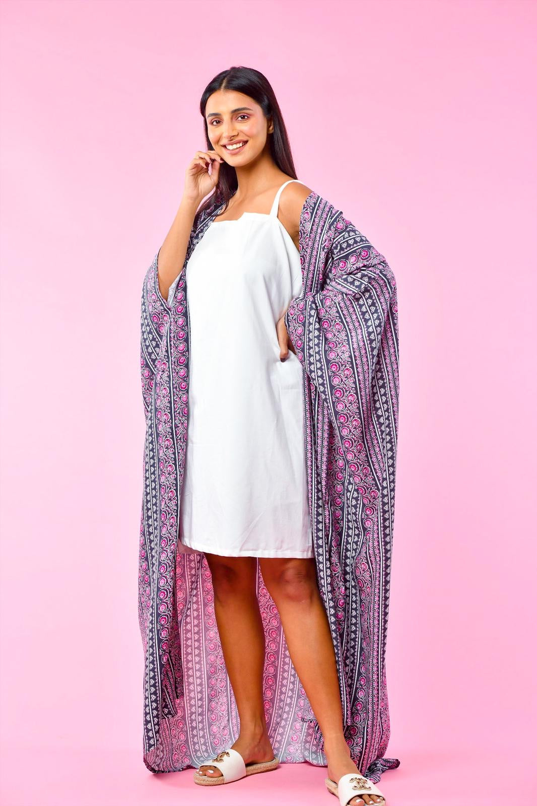 Pink sadu set - Basma by Haya