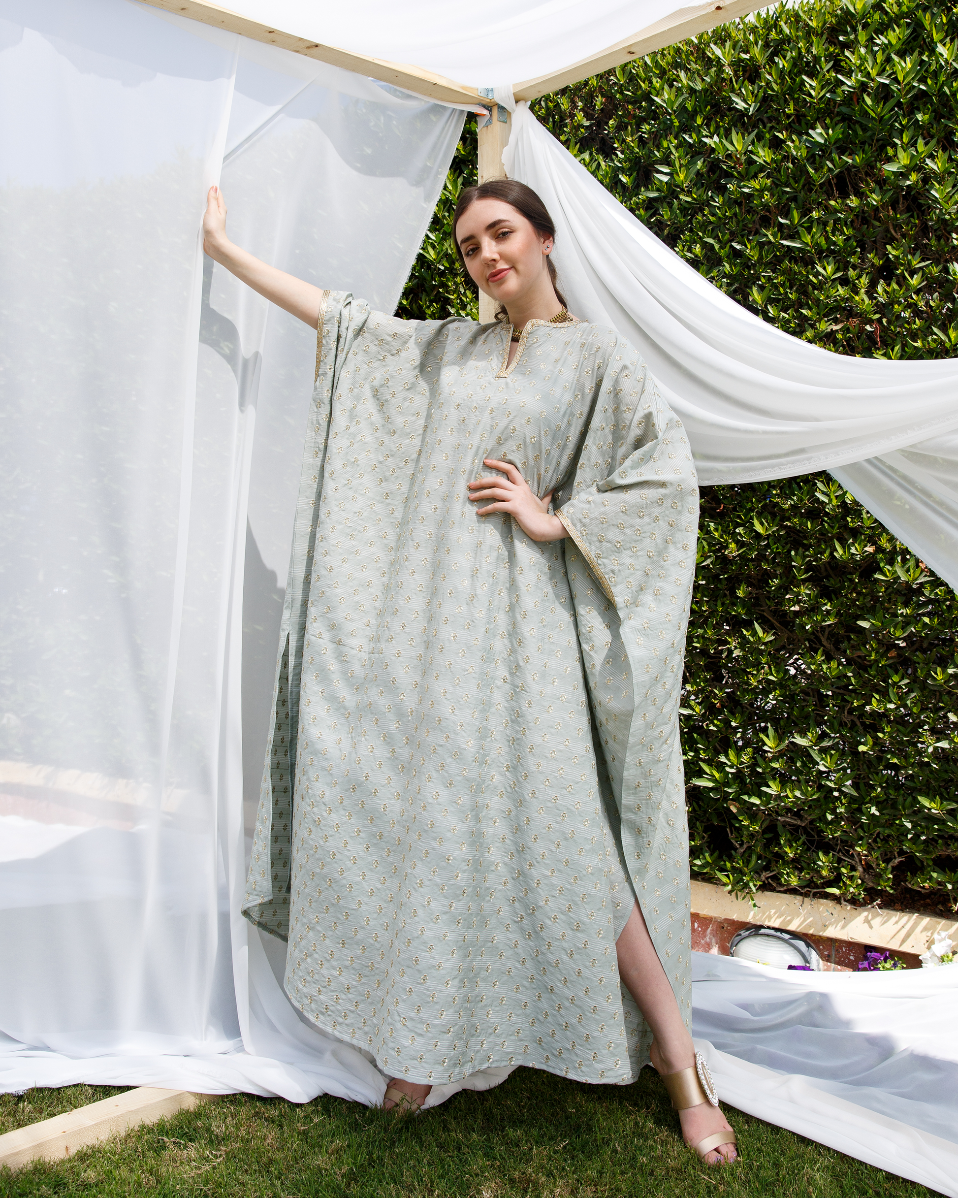 fern loose kaftan - Basma by Haya